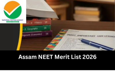 Assam NEET Merit List 2026