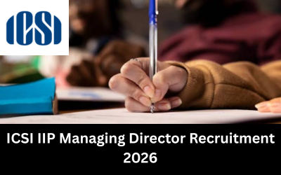 ICSI IIP Managing Director Recruitment 2026: Apply Online ICSI IIP Managing Director Recruitment 2026
