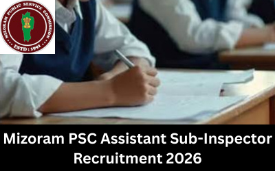 Mizoram PSC Assistant Sub-Inspector Recruitment 2026