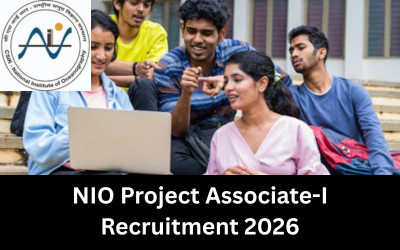 NIO Project Associate-I Recruitment 2026