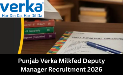Punjab Verka Milkfed Deputy Manager Recruitment 2026