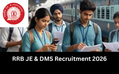 RRB JE & DMS Recruitment 2026