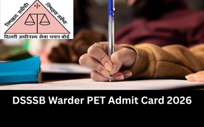 DSSSB Warder PET Admit Card 2026