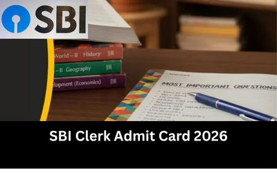 SBI Clerk Admit Card 2026